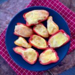 Grilované papričky se sýrem