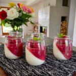 Malinová panna cotta