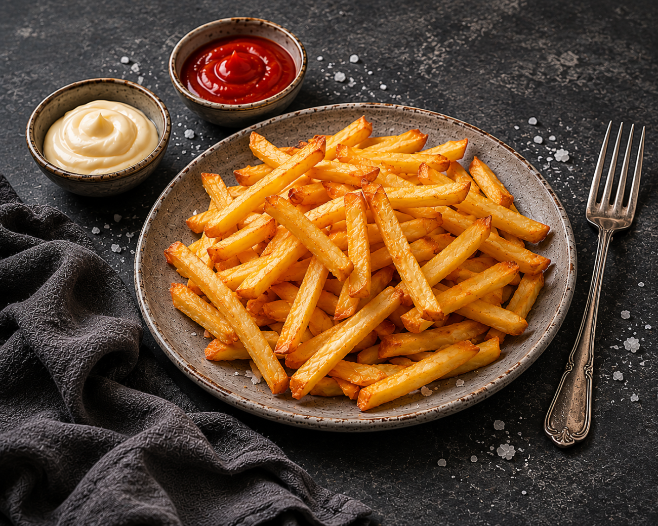 Bramborové hranolky z horkovzdušné fritézy