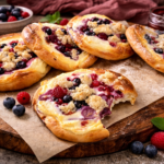 Kynuté koláče s tvarohem a ovocem