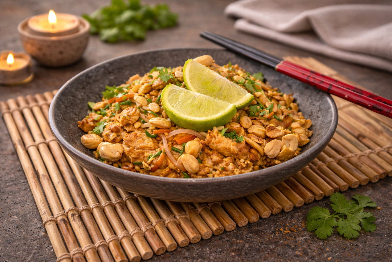 Kuřecí směs na způsob pad thai