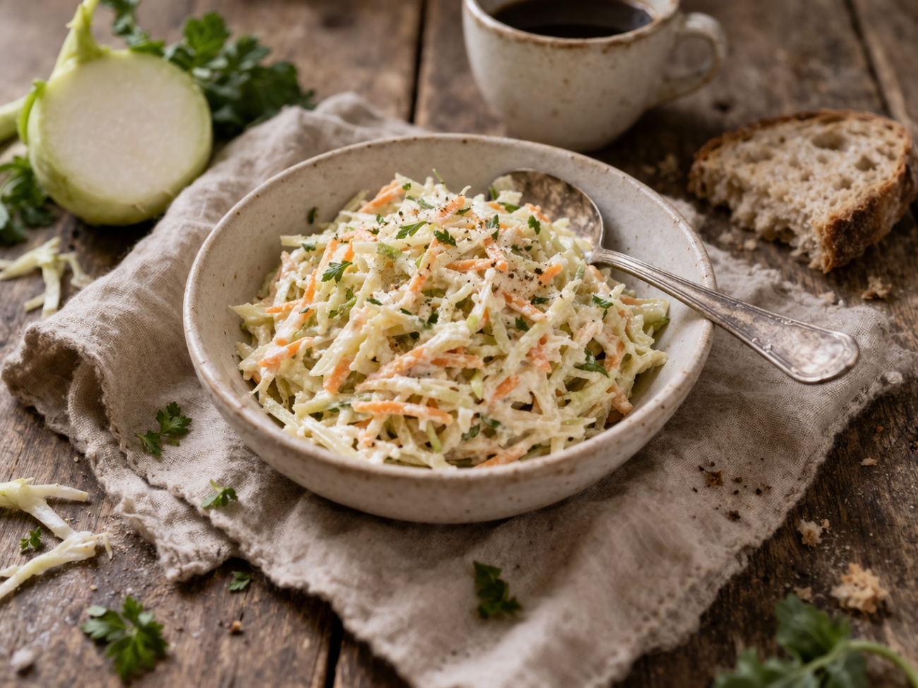 Kedlubnový Coleslaw