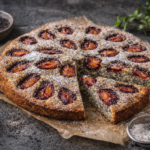 Makový koláč z podmáslí se švestkami