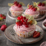 Vanilkové cupcake s jahodovým krémem