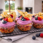 Borůvkové cupcaky