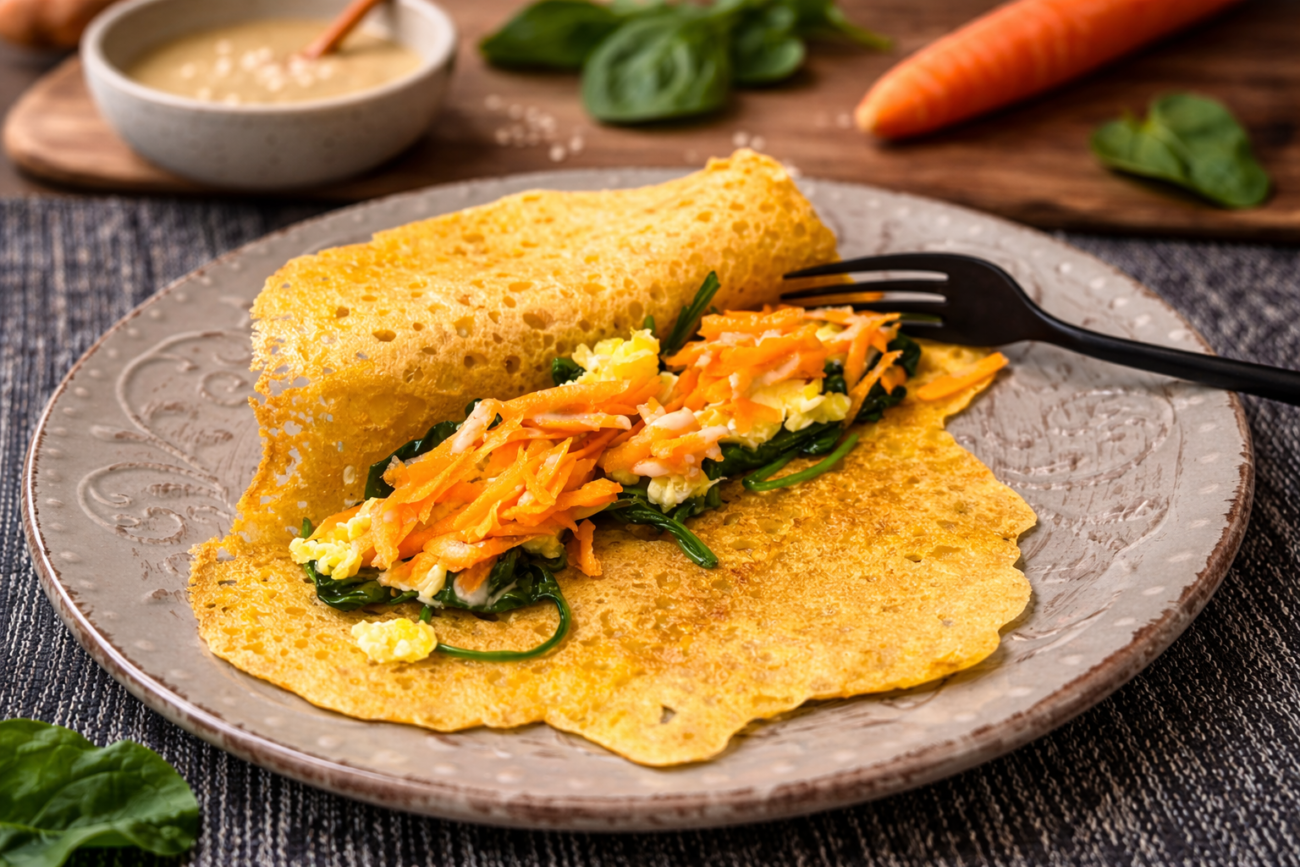 Palačinky z červené čočky