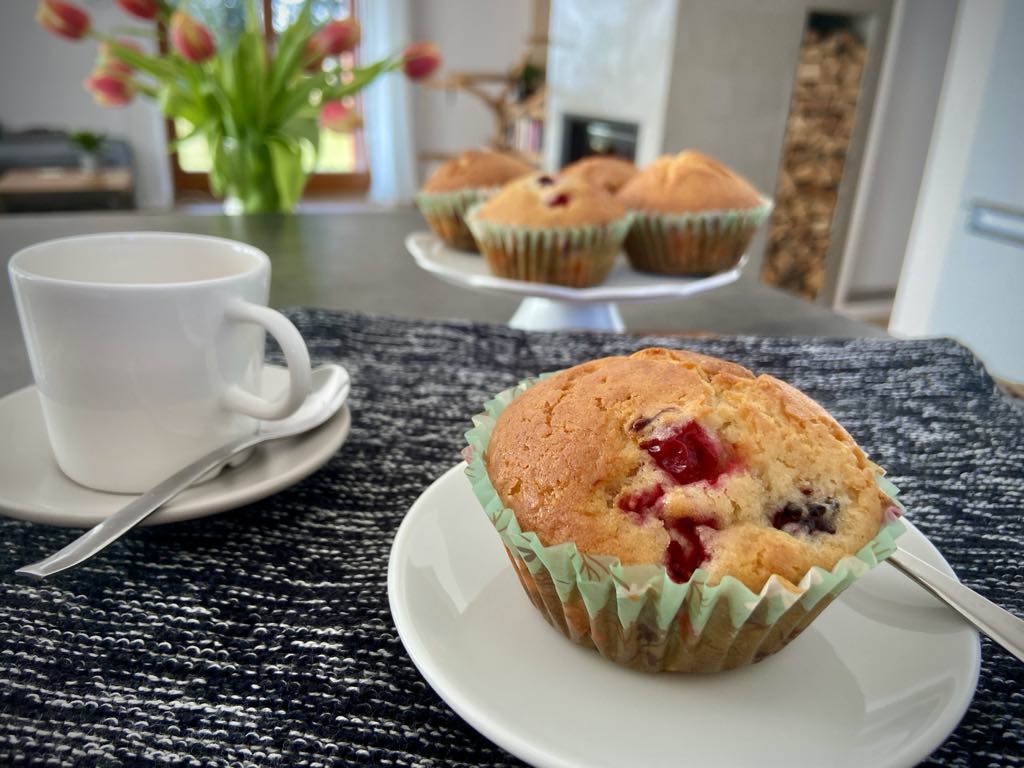 Ovocné muffiny ze zakysané smetany