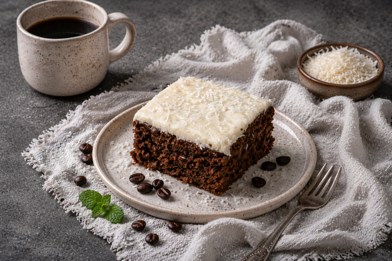 Kokoso-kávová buchta