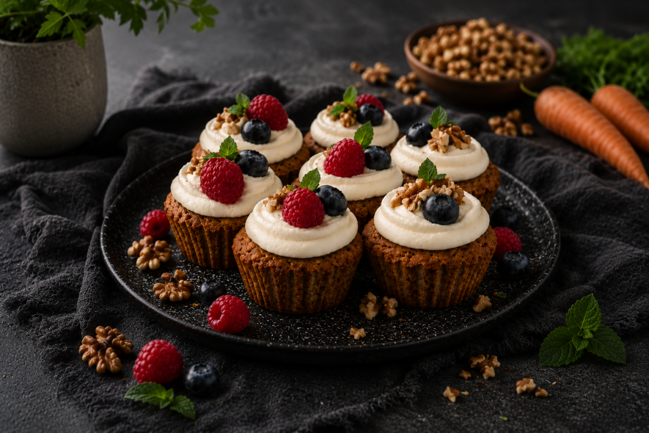 Mrkvové cupcaky se sladkým krémem