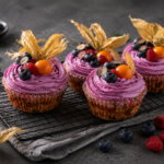 Borůvkové cupcaky