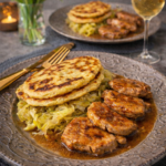 Vepřová panenka s domácím zelím a bramborovými lokši