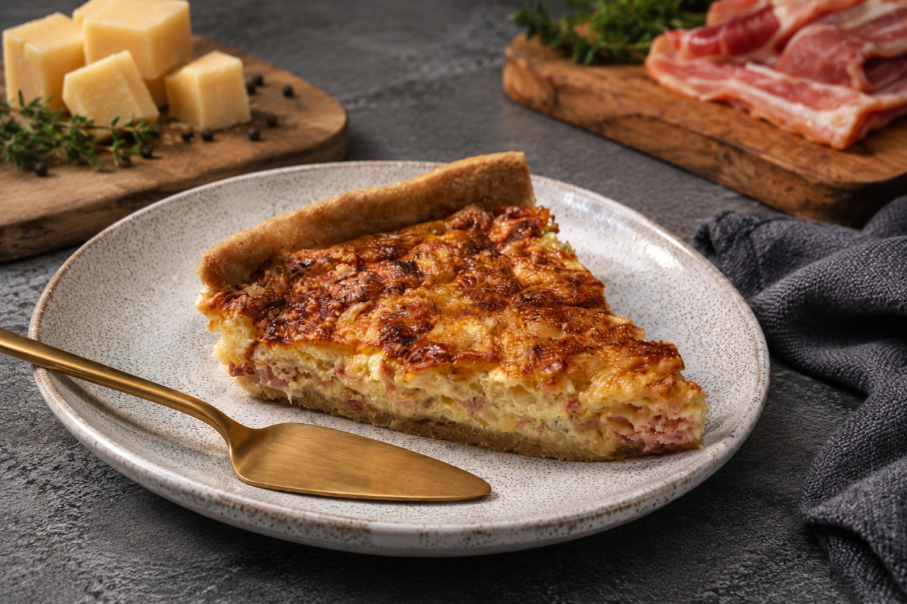 Quiche Lorraine – lotrinský slaný koláč
