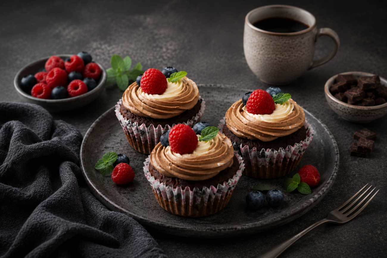 Kakaové cupcaky