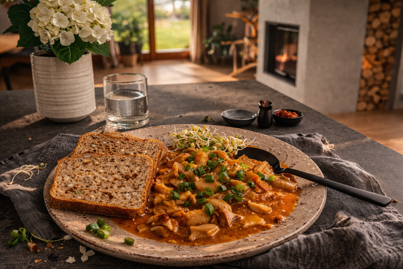 Guláš z hlívy ústřičné