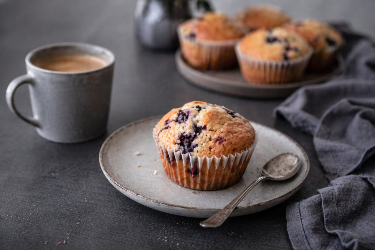 Ovocné muffiny ze zakysané smetany