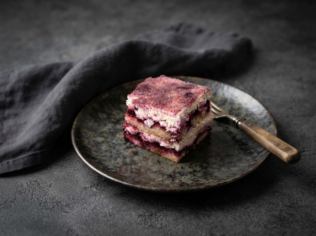 Černorybízové tiramisu s mascarpone